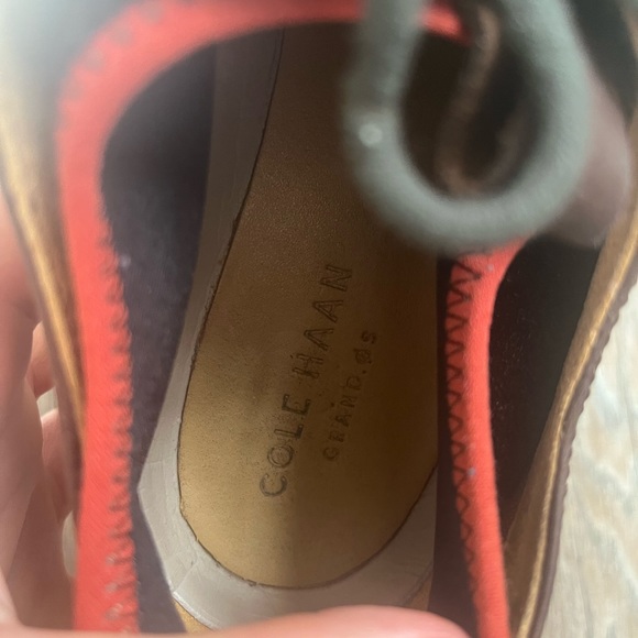 Cole Haan GRAND.OS Wingtip Dress shoes, Dark Brown - Picture 3 of 6